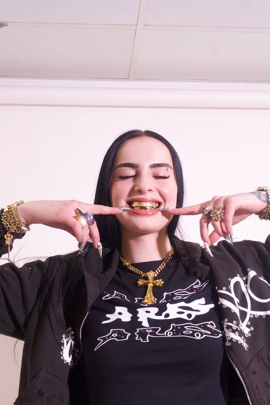 SINNERS Cropped Zip up