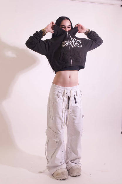 SINNERS Cropped Zip up