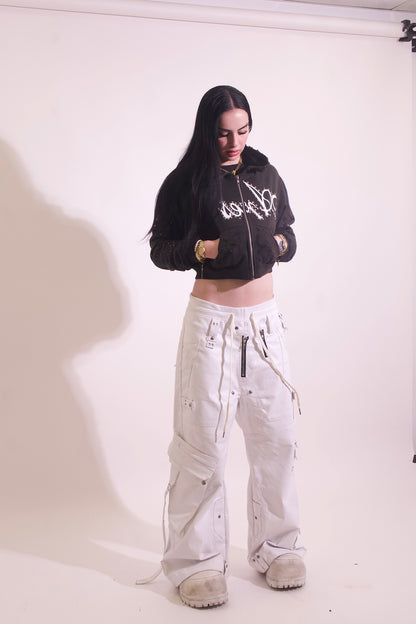 SINNERS Cropped Zip up